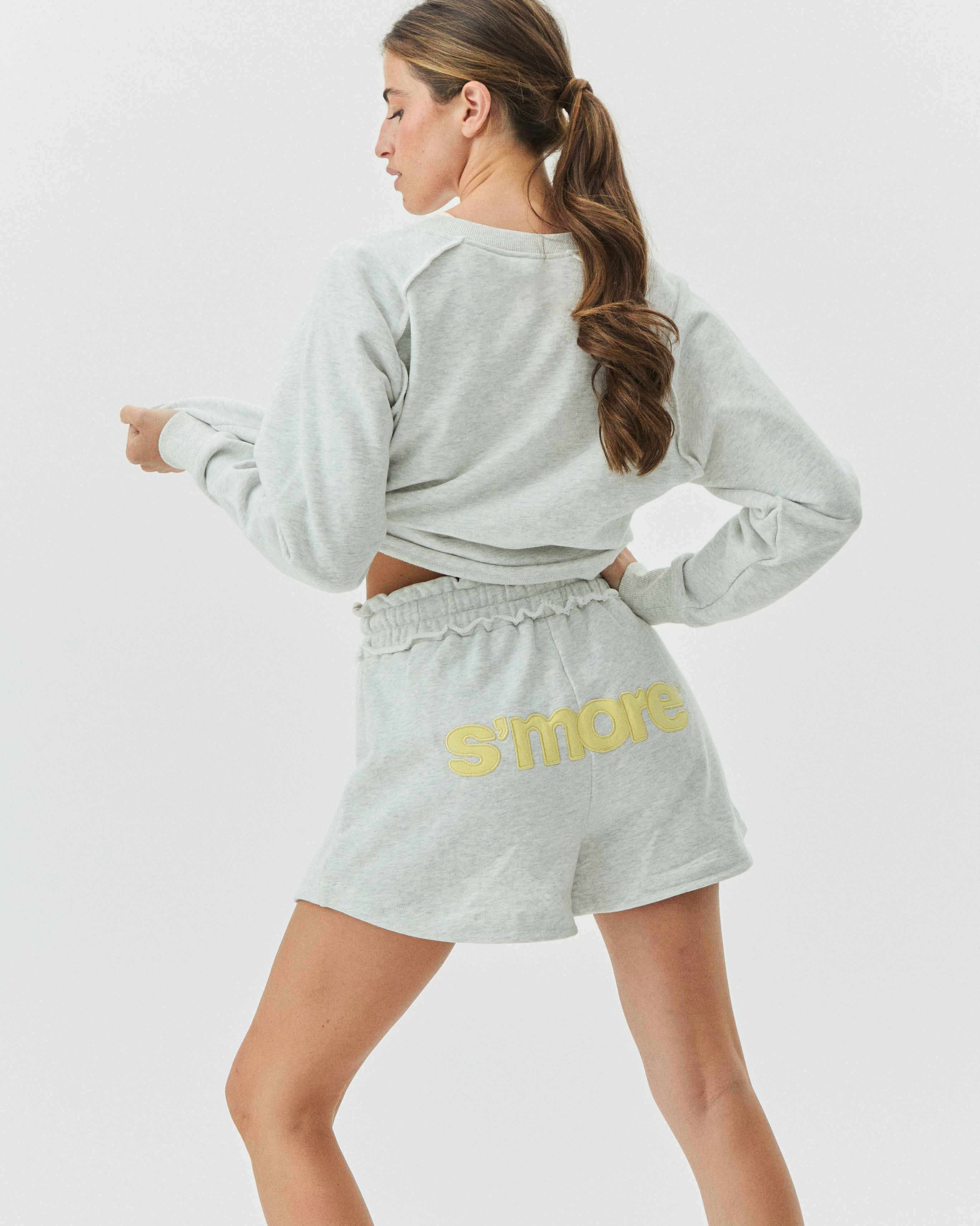 SWEATSHORT HEATHER GRAY