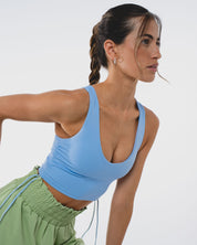 LACE TOP FROSTING BLUE