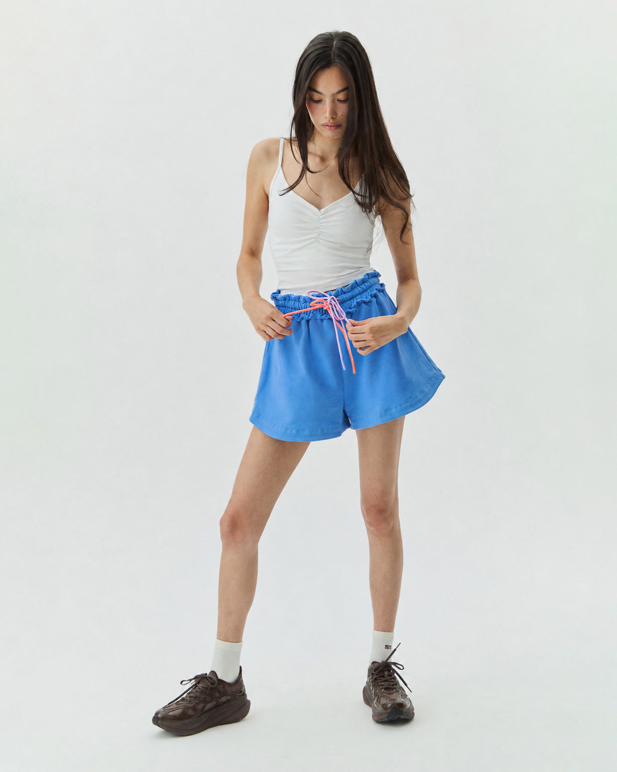 V-NECK TOP CLOUD WHITE