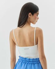 V-NECK TOP CLOUD WHITE