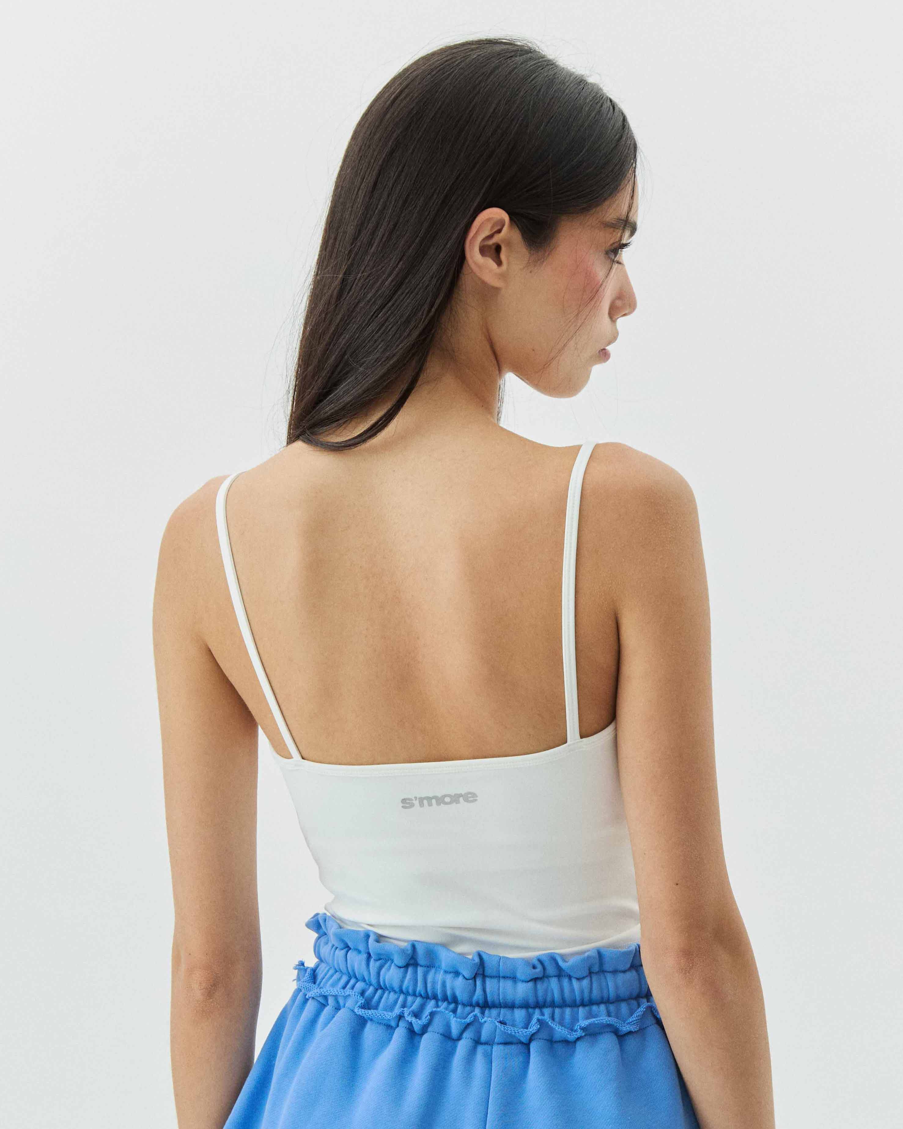 V-NECK TOP CLOUD WHITE