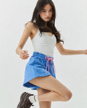 V-NECK TOP CLOUD WHITE