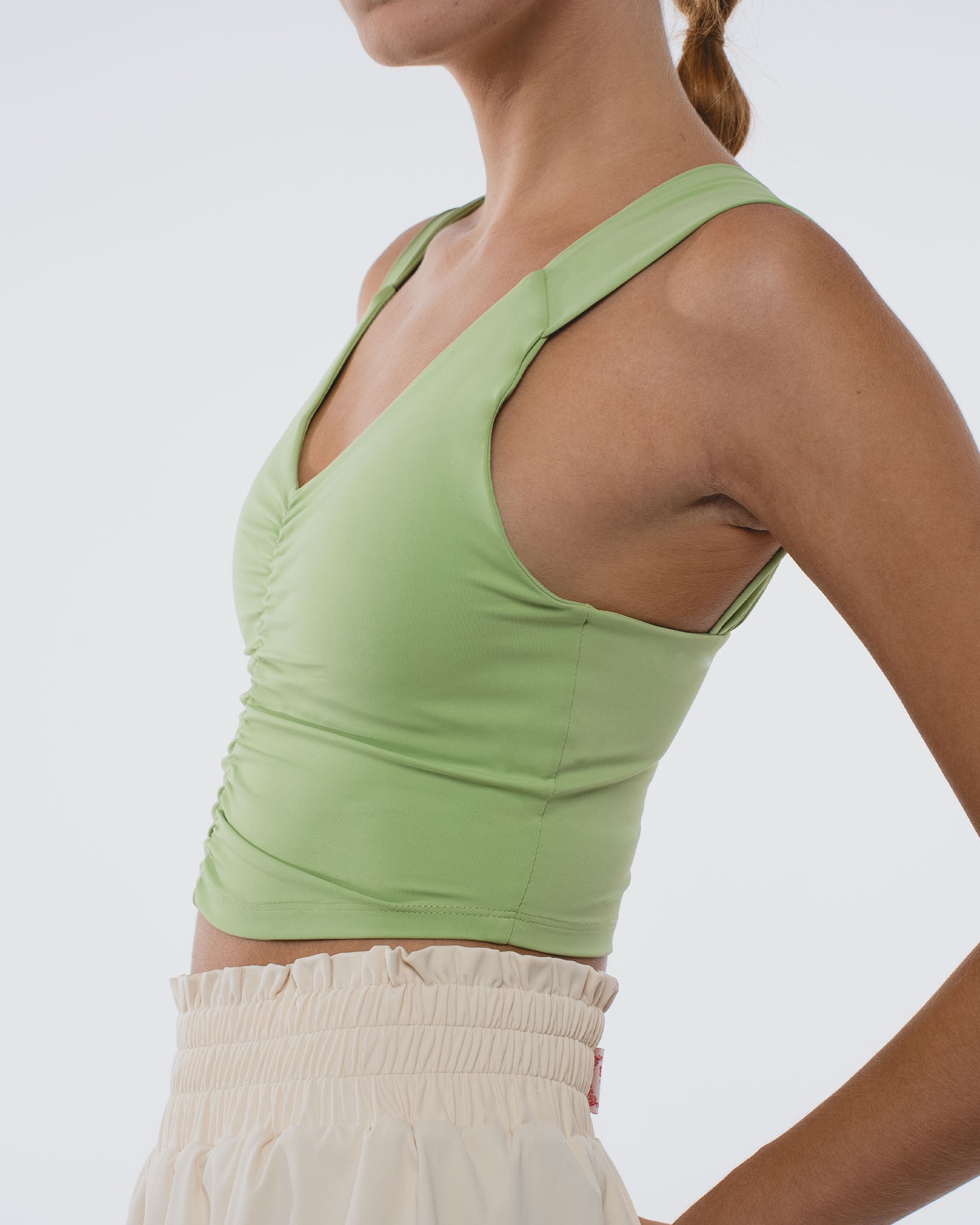 RUCHED TOP PISTACCIO