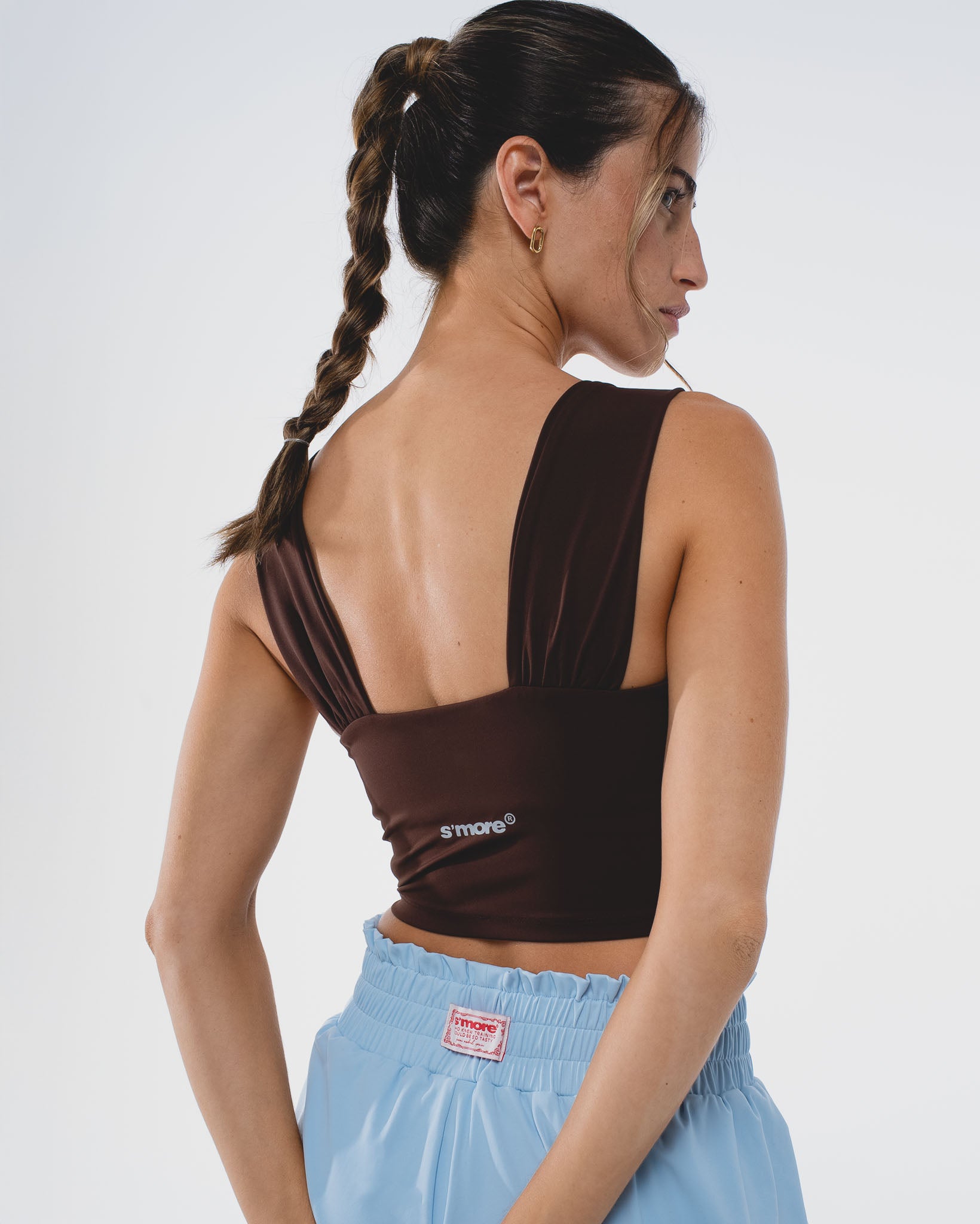 RUCHED TOP CHOCOLATE