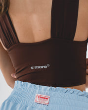RUCHED TOP CHOCOLATE