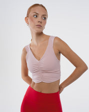 RUCHED TOP COTTON CANDY