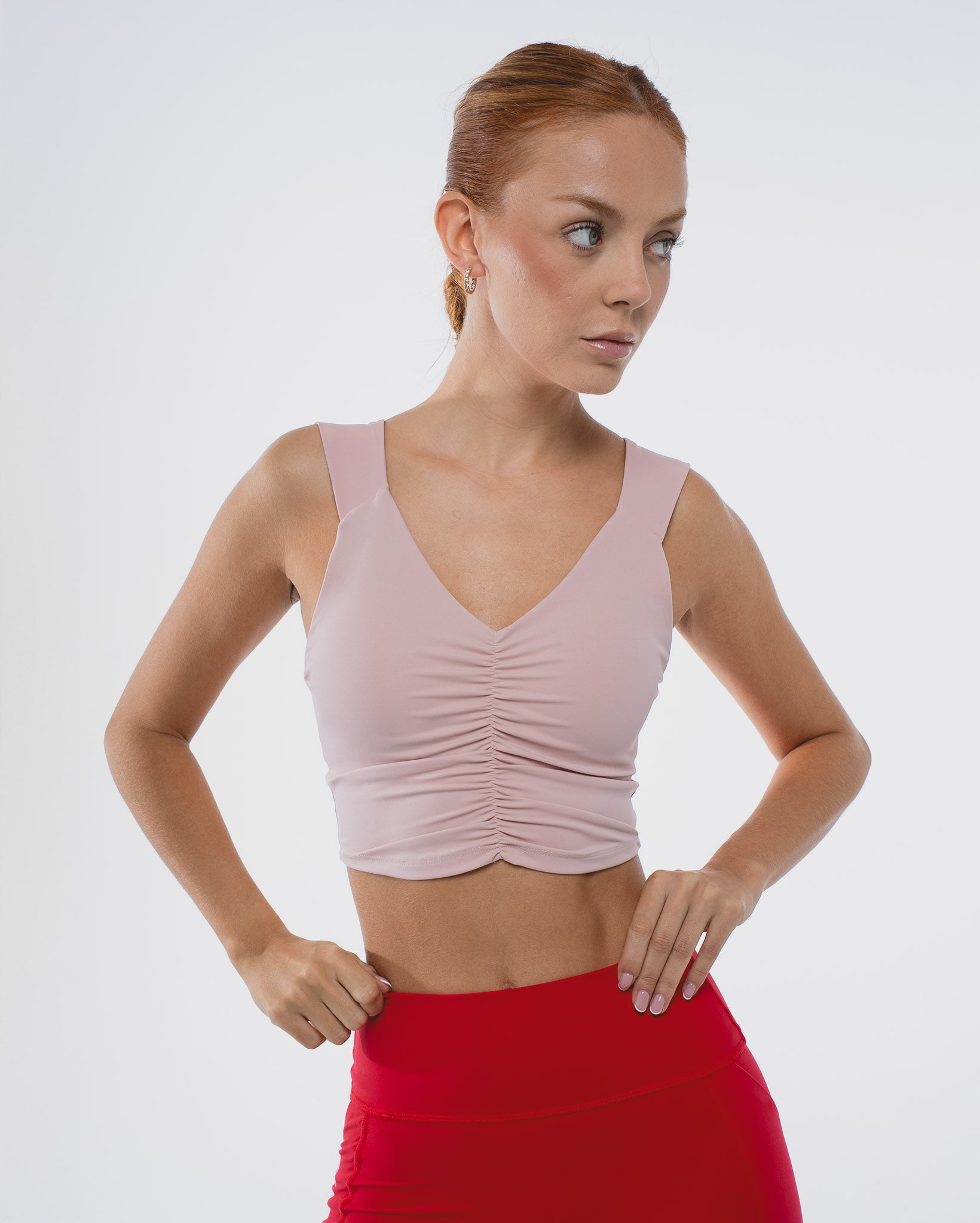 RUCHED TOP COTTON CANDY