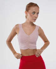 RUCHED TOP COTTON CANDY