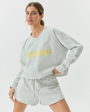 SWEATSHORT HEATHER GRAY