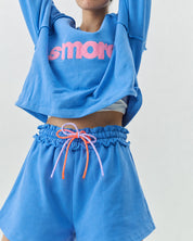 SWEATSHORT CERULEAN BLUE