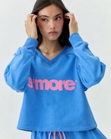 SWEATSHIRT CERULEAN BLUE