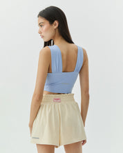 RUCHED TOP COTTON CANDY BLUE