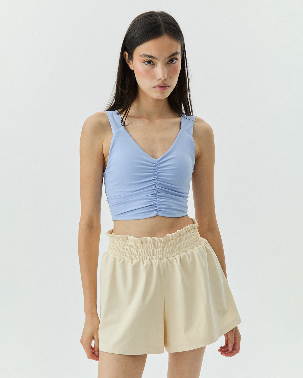 RUCHED TOP COTTON CANDY BLUE