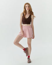 RUCHED TOP CHOCOLATE