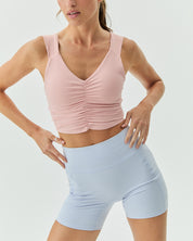 RUCHED TOP FROSTING PINK