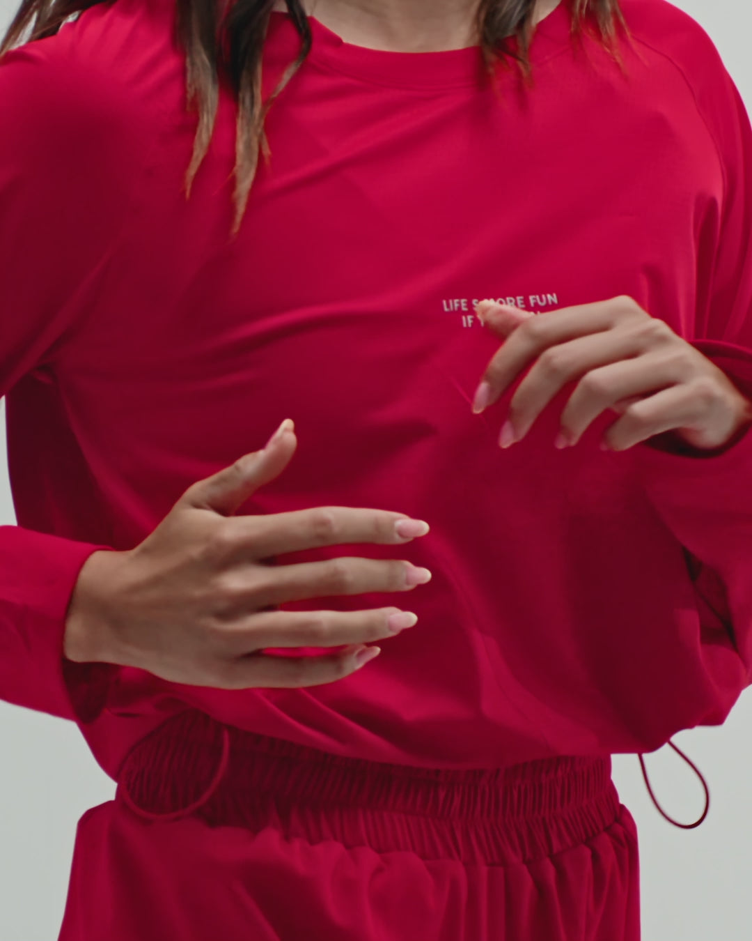 RUNNING LONGSLEEVE CHERRY