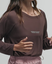RUNNING LONGSLEEVE CHOCOLATE