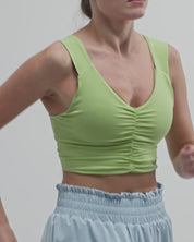 RUCHED TOP PISTACCIO