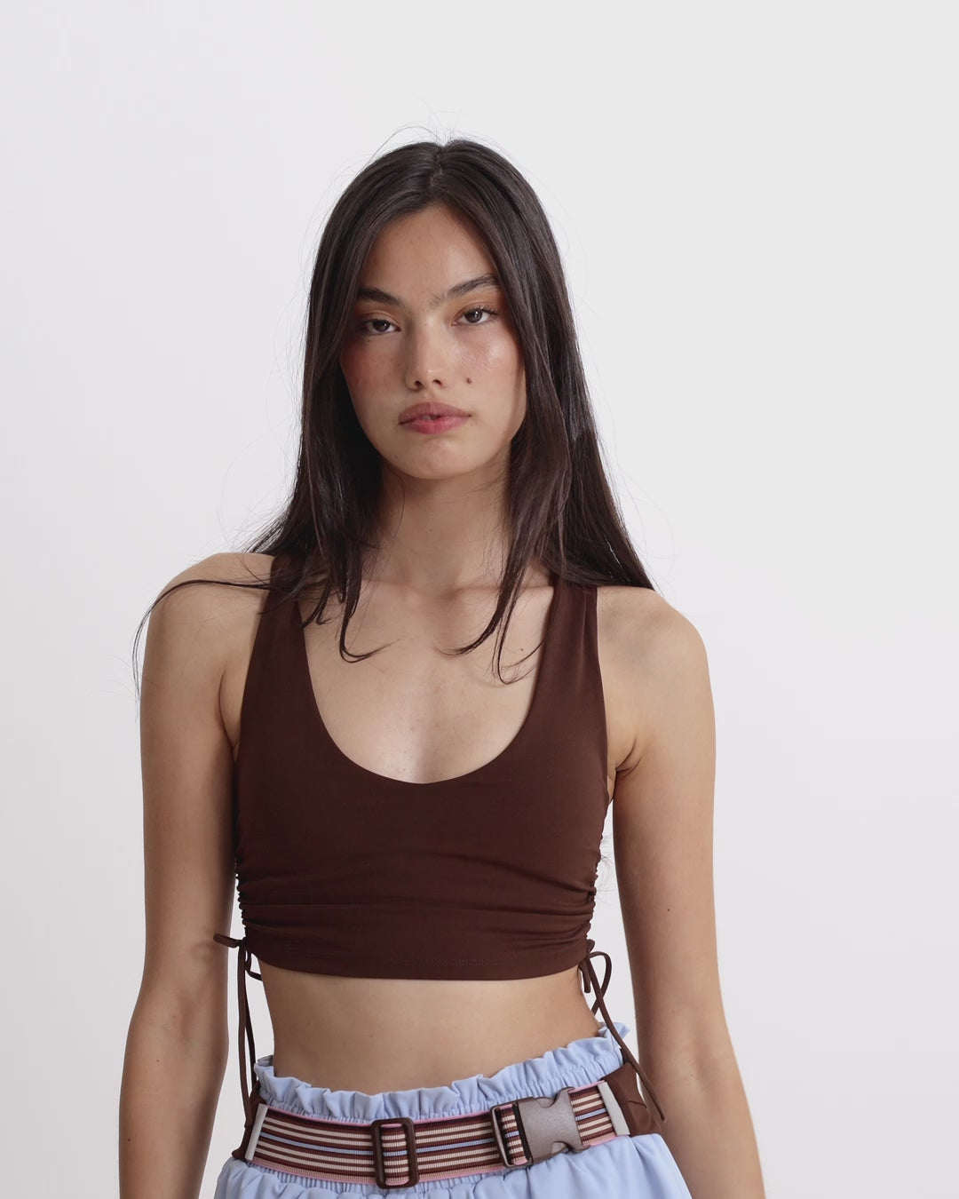 LACE TOP CHOCOLATE