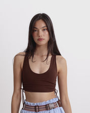 LACE TOP CHOCOLATE