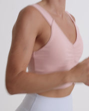 RUCHED TOP FROSTING PINK