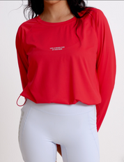 RUNNING LONGSLEEVE CHERRY